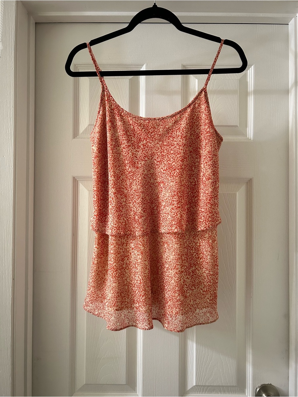 CAbi Coral Spaghetti Strap Cami